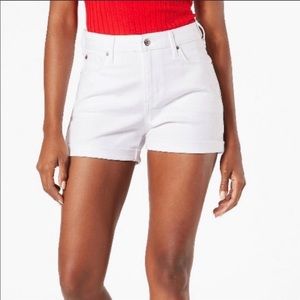 High Rise White Shorts ❤️